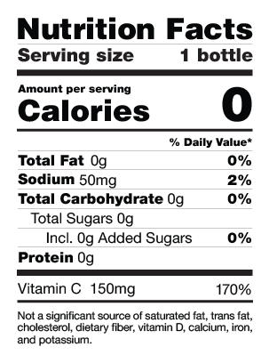 Teas' Tea Green Tea 500 Nutritional Facts Table